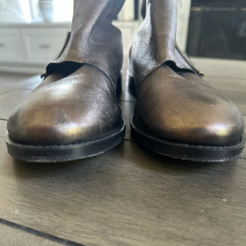 Johnston & Murphy Dark Brown Ankle Booties - Picture 4 of 10